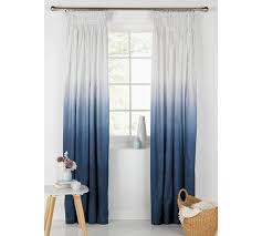 ombre unlined pencil pleat curtains