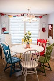 My Red Kitchen Has Got To Go Colorful Dining Room Chairs Dining Room Colors Decor