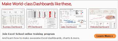 Return to the table of contents. Excel Dashboards Templates Tutorials Downloads And Examples