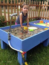 Diy Sand Water Table The Haas Machine Backyard Kids Play Area Kids Play Spaces Backyard For Kids