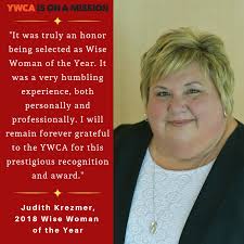 Judith Krezmer, the 2018 Wise Woman of the Year, was honored to receive our  highest award. It certainly made her feel appreciated for all she does at  work and in her personal