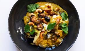 There's a lot of stages involved so leave yourself plenty of time. Serve With Warm Flatbread Paneer Cashew And Aubergine Korma Nigel Slater Korma Recipe Curry Recipes Paneer Recipes