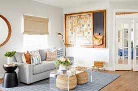Find coffee tables & accent tables at wayfair. Steel Gray Sofa With Acrylic Waterfall Coffee Table Transitional Living Room