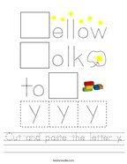 letter y worksheets twisty noodle