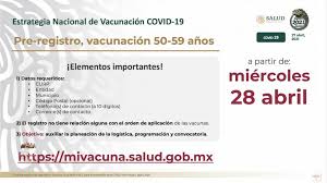 Ingresar la clave única de registro de población (curp). Inicia Pre Registro De Vacunacion Anti Covid De Adultos De 50 A 59 Anos Capital 21 Noticias