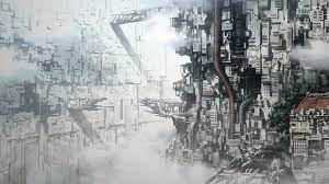 Sidonia No Kishi Knights Of Sidonia Steampunk City City Landscape