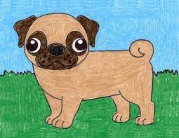 Add the nose and mouth. How To Draw A Pug Art Projects For Kids