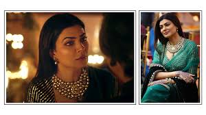 Here S How You Can Get Sushmita Sen S Green And Gold Saree Look From Disney Hotstar S Aarya Bombay Balloon Sushmita sen walked the ramp for designer sashi vangapalli at the lakme fashion week wearing a lavender gown that featured an embellished peplum bodice with crafted. green and gold saree look
