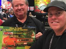 Rob Kinnan and me, then and now. Dulcich now owns that Duster. It think the  copy of Car Craft mag is from 1997.