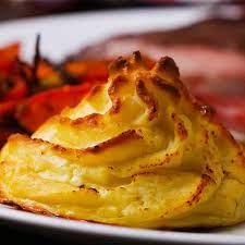 Gravy Stuffed Duchesse Potatoes Recipe By Tasty Recipe Fancy Potatoes Recipe Recipes Stuffed Mashed Potatoes