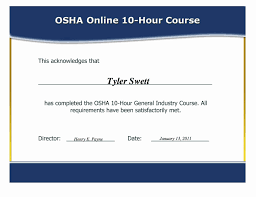 Best Ideas For Osha Certificate Template With Cover Bizoptimizer Pertaining To Osha 10 Card Template Certificate Templates Card Template Training Certificate