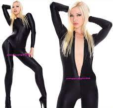 Sexy Women Tights Body Suit Yoga Costumes Black Spandex Catsuit Costumes  G029 | eBay