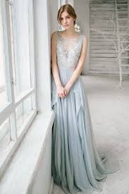 9 Colorful Wedding Dresses Prove You Don T Have To Wear White Grey Wedding Dress Evening Dress Fashion Silk Bridal Gown