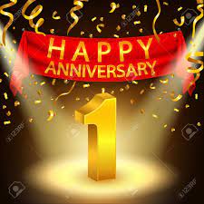 Check spelling or type a new query. Happy 1st Anniversary Celebration With Golden Confetti And Spotlight Royalty Free Cliparts Vectors And Stock Illustration Image 50769497