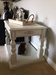 Purchased At St Vincent Depaul Shabby Chic End Table Lots Of Storage And Extra Large In Size Sold My Furniture Furniture End Tables