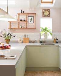 Sand smooth + a good primer (fresh start works well) and then 2 coats. 12 Kitchen Colour Ideas