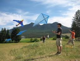 This picture shows the materials needed to make this kite. How To Make A Kite From A Plastic Bag Free Kite Design Squawkfox