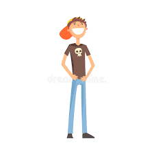 Maybe you would like to learn more about one of these? Skinny Teenage Boy Standing Smiling Part Of Family Members Series Of Cartoon Characters Stock Vector Illustration Of Tall Teen 84984150
