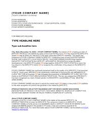 Press Release Company Won An Award Template By Business In A Box