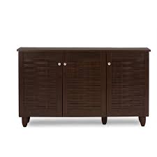 You will be thankful when we are hauling in that new 500 pound china cabinet, not you! Baxton Studio Winda Modern And Contemporary 3 Door Dark Brown Wooden Entryway Shoe Storage Cabinet 12 18 Pairs Walmart Com Walmart Com