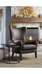 Knurl Nesting Accent Tables Set Of Two Crate And Barrel Wingbackchair Leather Wingback Chair Nesting Accent Tables Accent Table Sets