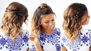 Easy Hairstyles For Short Medium Curly Hair Short Hair Styles Easy Hair Styles Easy Hairstyles