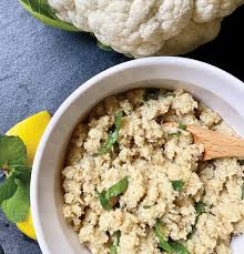 My keto cauliflower rice recipe is a delicious keto spin on the creole dish 'dirty rice' & a one pan meal that is ready in 30 minutes! Healthy Recipe Tahini Cauliflower Couscous Liv