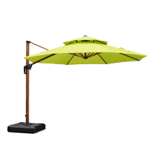 Vented canopy for added air circulation. Purple Leaf 11ft Patio Umbrella Outdoor Round Umbrella Large Cantilever Umbrella Windproof Offset Umbrella Heavy Duty Sun Umbrella For Garden Deck Pool Patio Lime Green Buy Online In China At China Desertcart Com Productid