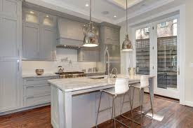 Saint mossi chandelier modern k9 crystal raindrop chandelier lighting flush mount led ceiling light fixture pendant lamp for dining room bathroom bedroom livingroom 5 gu10 bulbs required h18 w16 l16. Dc Metro White Granite Kitchen Countertops Traditional Kitchen Brushed Nickel Hardware Glass Door Pendant Lights Recessed Lighting Tray Ceiling