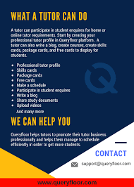 The Benefits Of Becoming A Tutor With Queryfl Learning Poster Tutor Learning Math