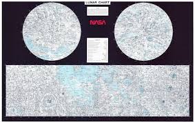 moon map astronomy poster star chart moon 100