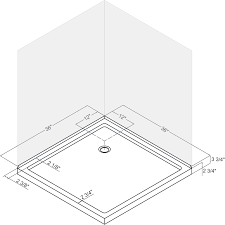 Slimline Double Threshold Shower Base Dreamline Shower Base Bathroom Floor Plans Toilet Installation