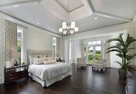 Dark Wood Floors Bedroom With Hardwood Floors Bedroom Transitional With Vaulted Ceiling Upholstered H Remodel Bedroom Gray Bedroom Walls Master Bedroom Remodel