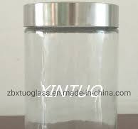 Glassware Factory Supply Empty Storage Glass Jar with Metal Lid