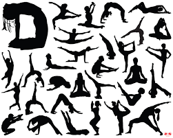 Download Svg Cut File Different Positions Of Yoga Silhouette Instant Download By Monkey Camouflage Design Thehungryjpeg Com