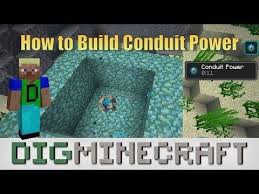 This Minecraft Tutorial Explains How To Build A Conduit Power Structure With Screenshots And Step By Step Inst Minecraft Tutorial Minecraft Creations Minecraft