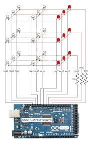 Control 3 3 3 Led Cube Using Arduino Mega Easy Course For Beginners Read More About Circuit And Download Program At Htt Arduino Arduino Led Led Cube Arduino
