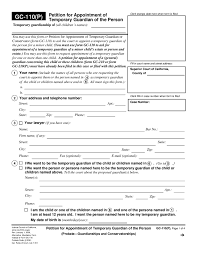 General plan for personal and financial needs of conservatee. Gc 110 P Petition For Appointment Of Temporary Guardian Of The Person Free Download
