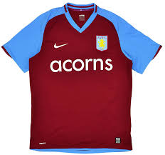 Browse kitbag for official aston villa kits, shirts, and aston villa football kits! 2008 09 Aston Villa Home Shirt Excellent Xl Classic Retro Vintage Football Shirts