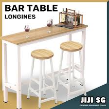 Bar table as dining table. Qoo10 Dining Bar Table Furniture Deco