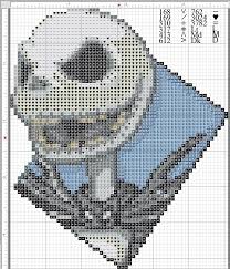 Size for 16 count aida 7.12 x 9.19 inches( 114 x 147 stitches). Jack Skellington Pattern By Kyotiutsukushii On Deviantart