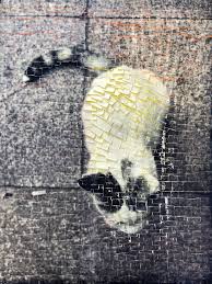 Ardan Ozmenoglu Bir Kedi Gordum Sanki Istanbullu Post It Notlar Uzerine Karisik Teknik 110x90cm 2018 Art Contemporary Art Gallery