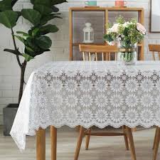 Lace White Plastic Table Cover Roll Pvc White Tablecloth Roll Manufacturer Sale In 2020 White Plastic Table White Table Cloth White Table Cover