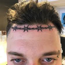 Image result for quirky pylon forehead tattoo