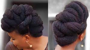 Natural Hair Style Beautiful Roll Tuck Pin Style Youtube Natural Hair Styles Natural Hair Wedding Braids For Black Hair