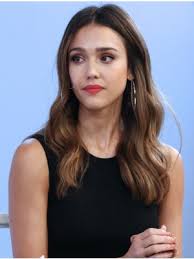 I play make believe for a living. Jessica Alba Lange Frisur Wellig Cut Lace Front Perucke Neue Frisur