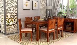 Buy Orson Compact 6 Seater Dining Chair And Table Honey Finish Online In India Wooden Street In 2020 Dining Chairs Dining Room Furniture Home Decor