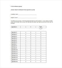 Print the trivia quiz in the design of your choice and distribute the printed sheets among the guests. 10 Printable Answer Sheet Templates Samples Examples Free Premium Templates