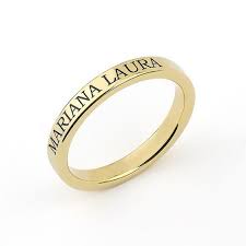Gold Ring With Name Engraved On It Wedding Ring With Name Gold Ring Designs Engraved Wedding Rings