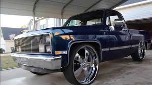 Maybe you would like to learn more about one of these? Whipaddict 84 Chevy Silverado Short Bed On Donz 28s Custom Paint Youtube
